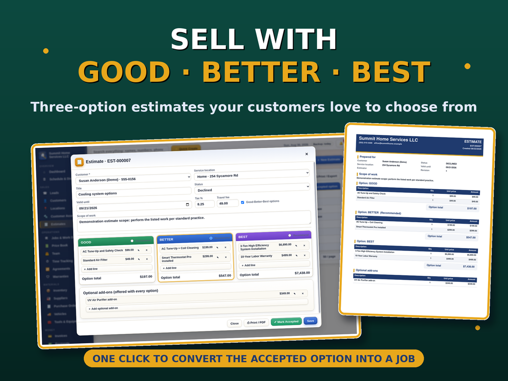 Home Service Contractor Manager Software