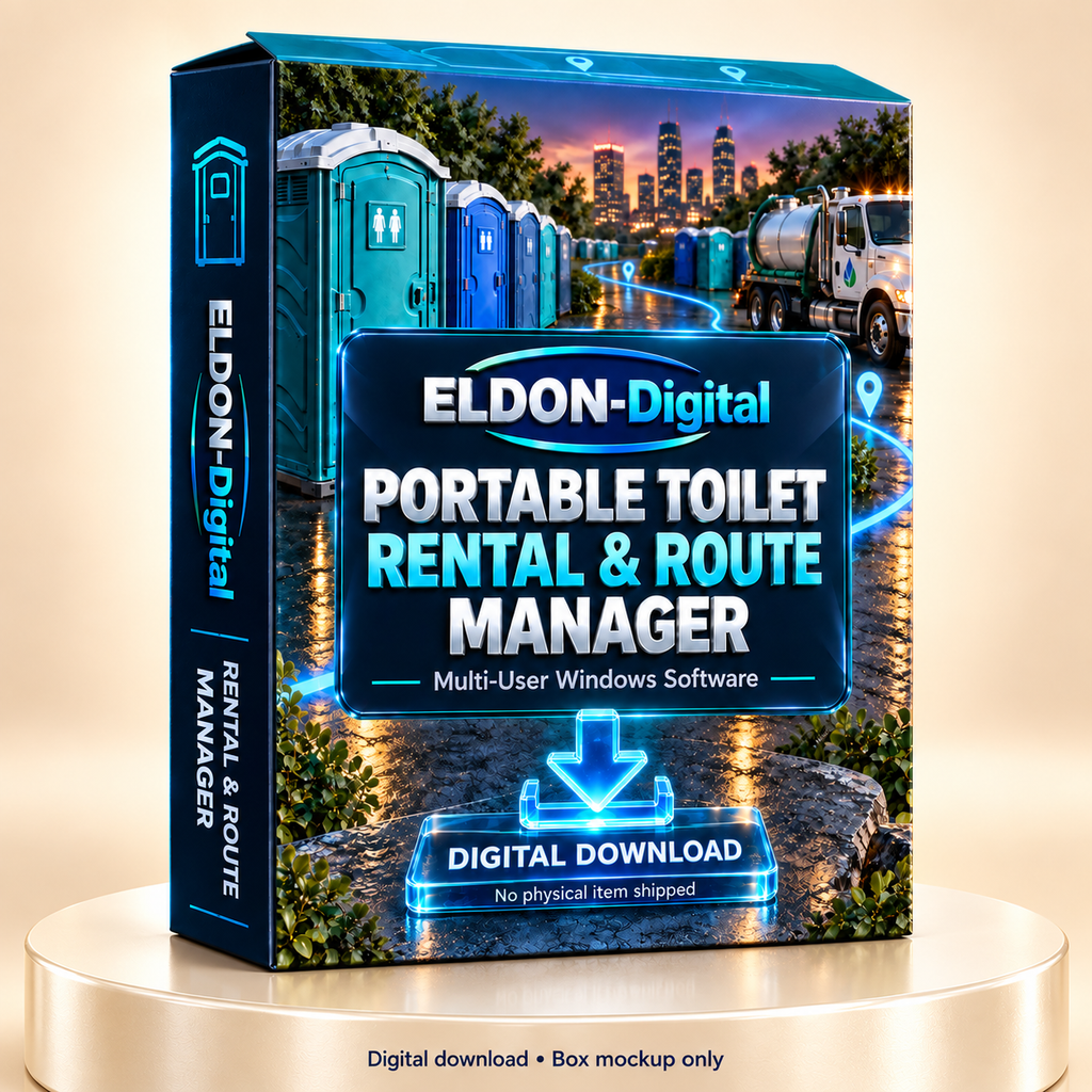 Portable Toilet Rental Management Software