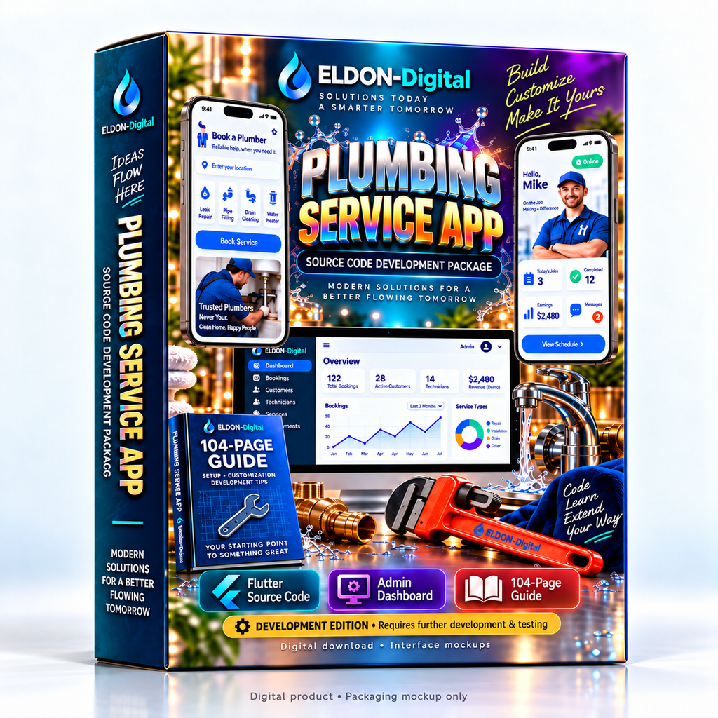 Plumbing Service Mobile App Source Code
