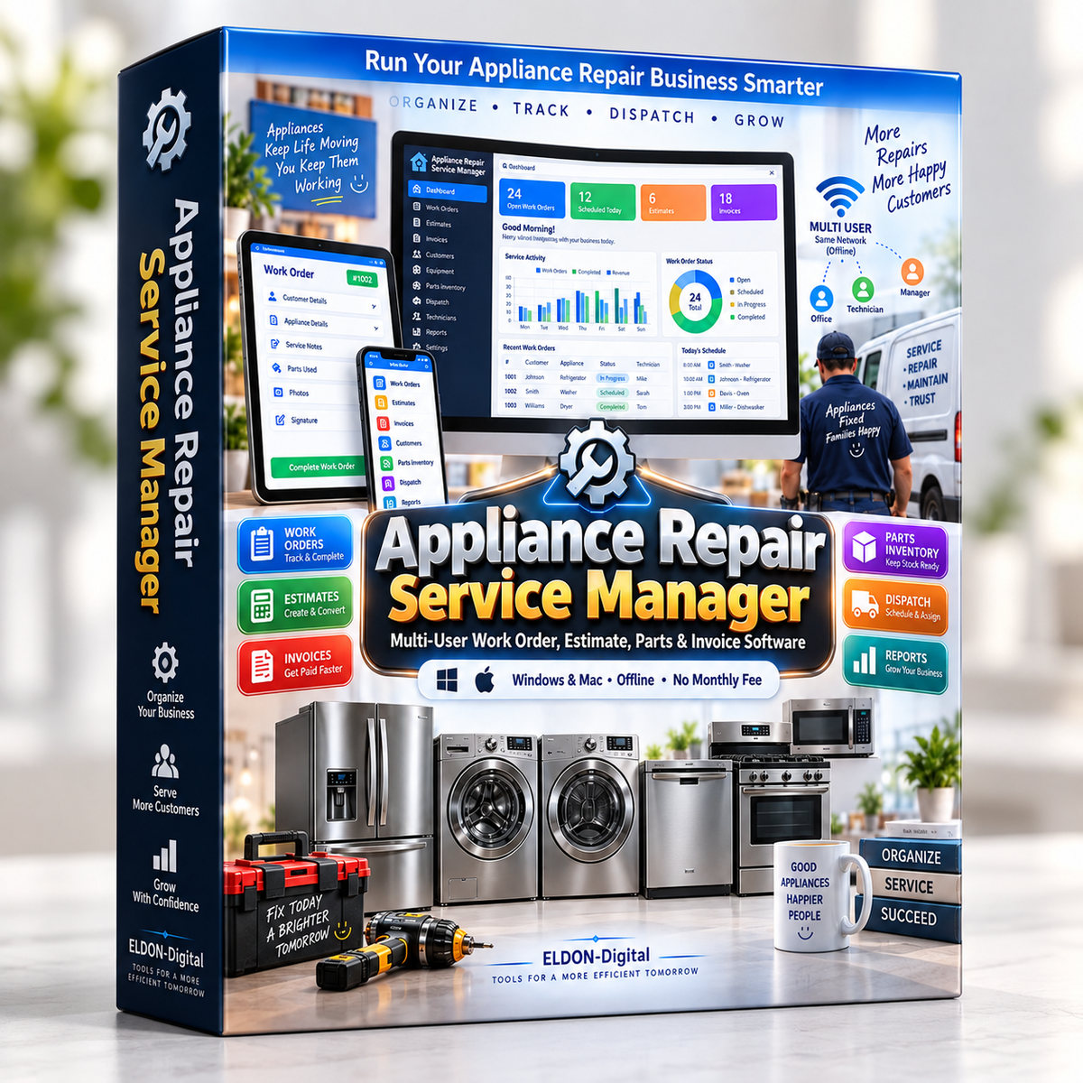 Appliance Repair Service Manager Software