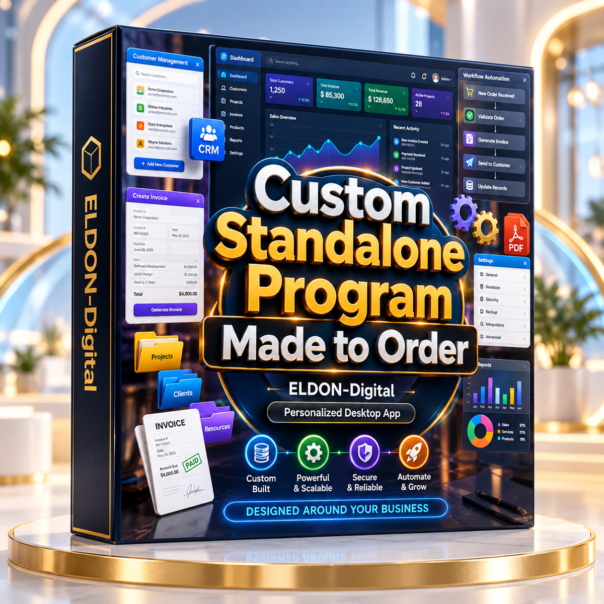 Custom standalone business software built around your needs