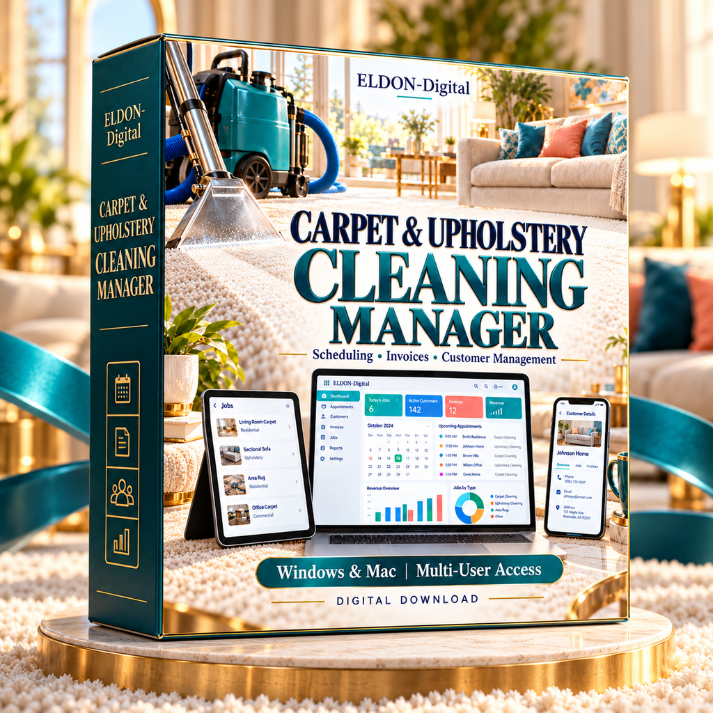 Carpet & Upholstery Cleaning Software