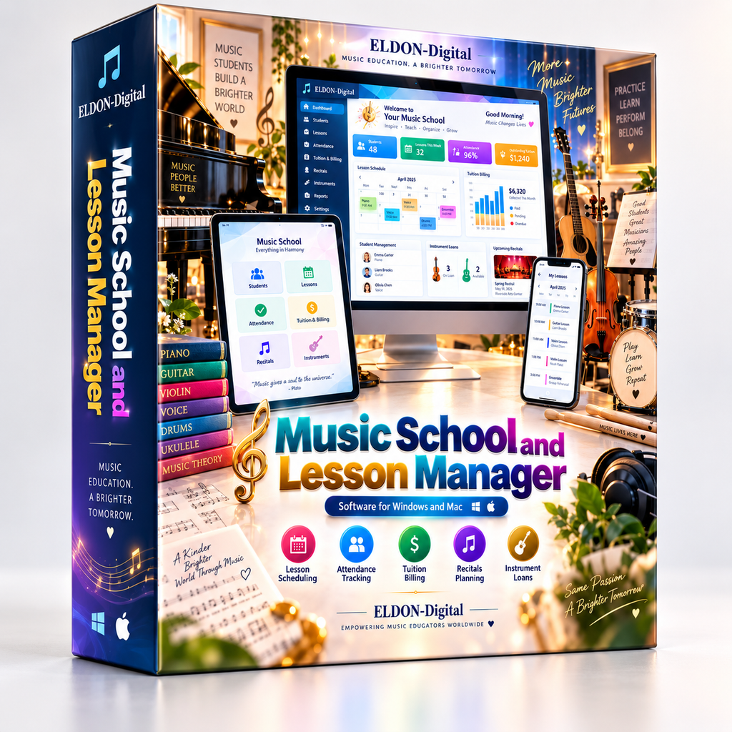 Music School and Lesson Manager Software