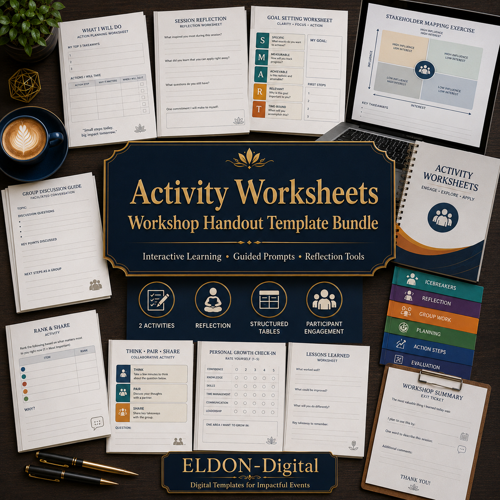 Workshop Handout Template Bundle