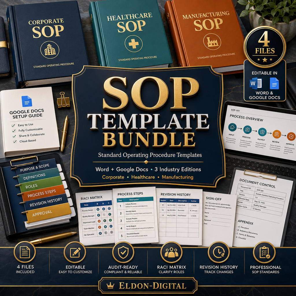 SOP Template Bundle