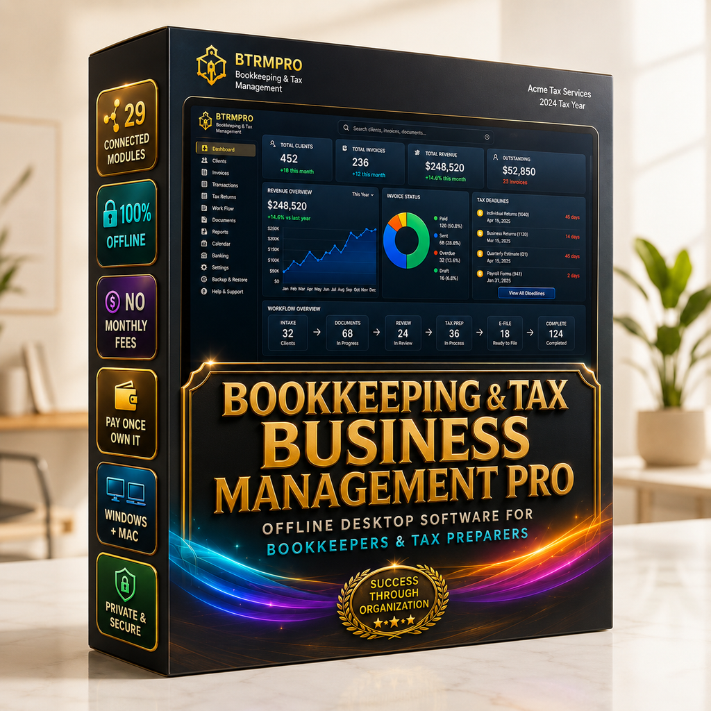 Bookkeeping & Tax Business Management Pro