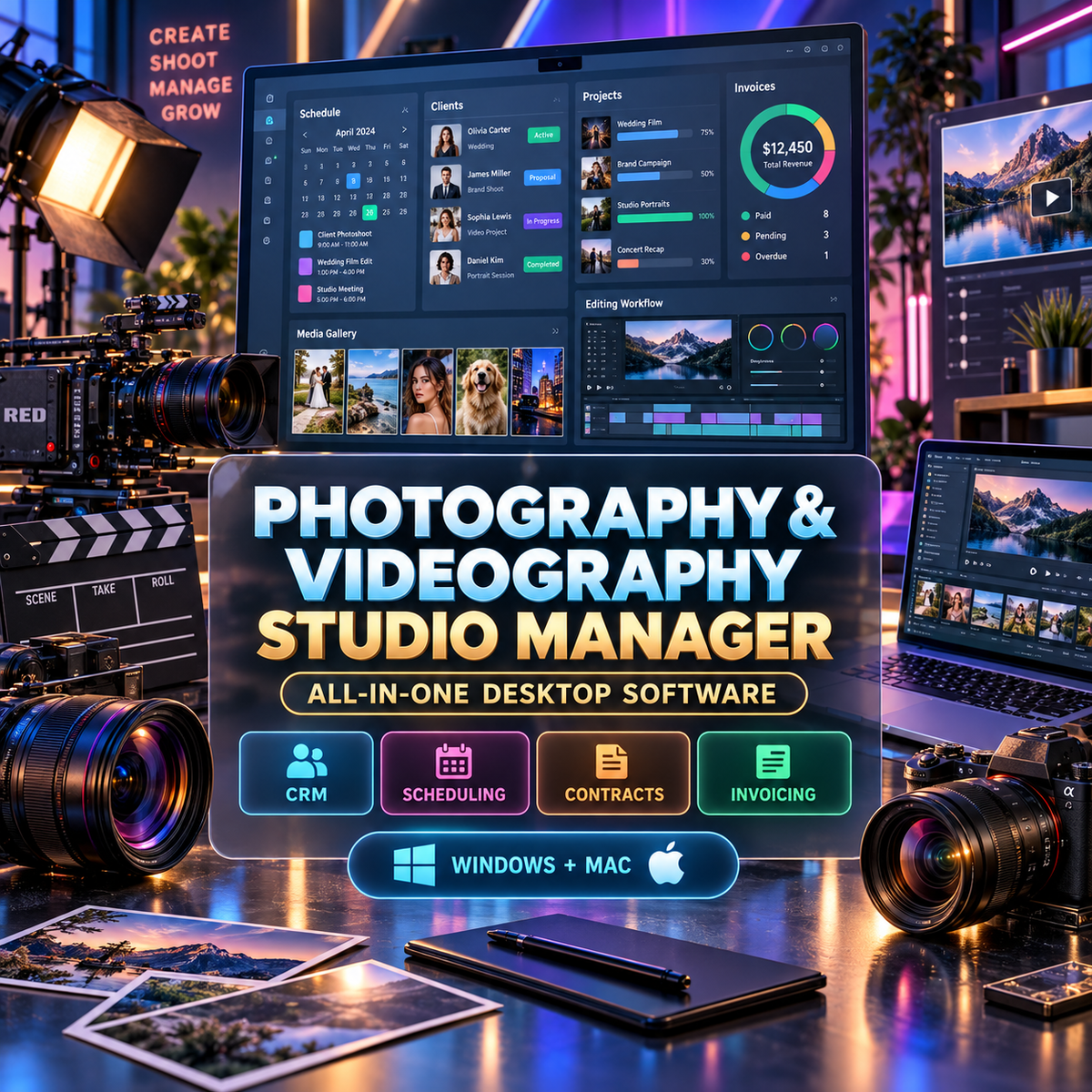 Photography and Videography Studio Manager