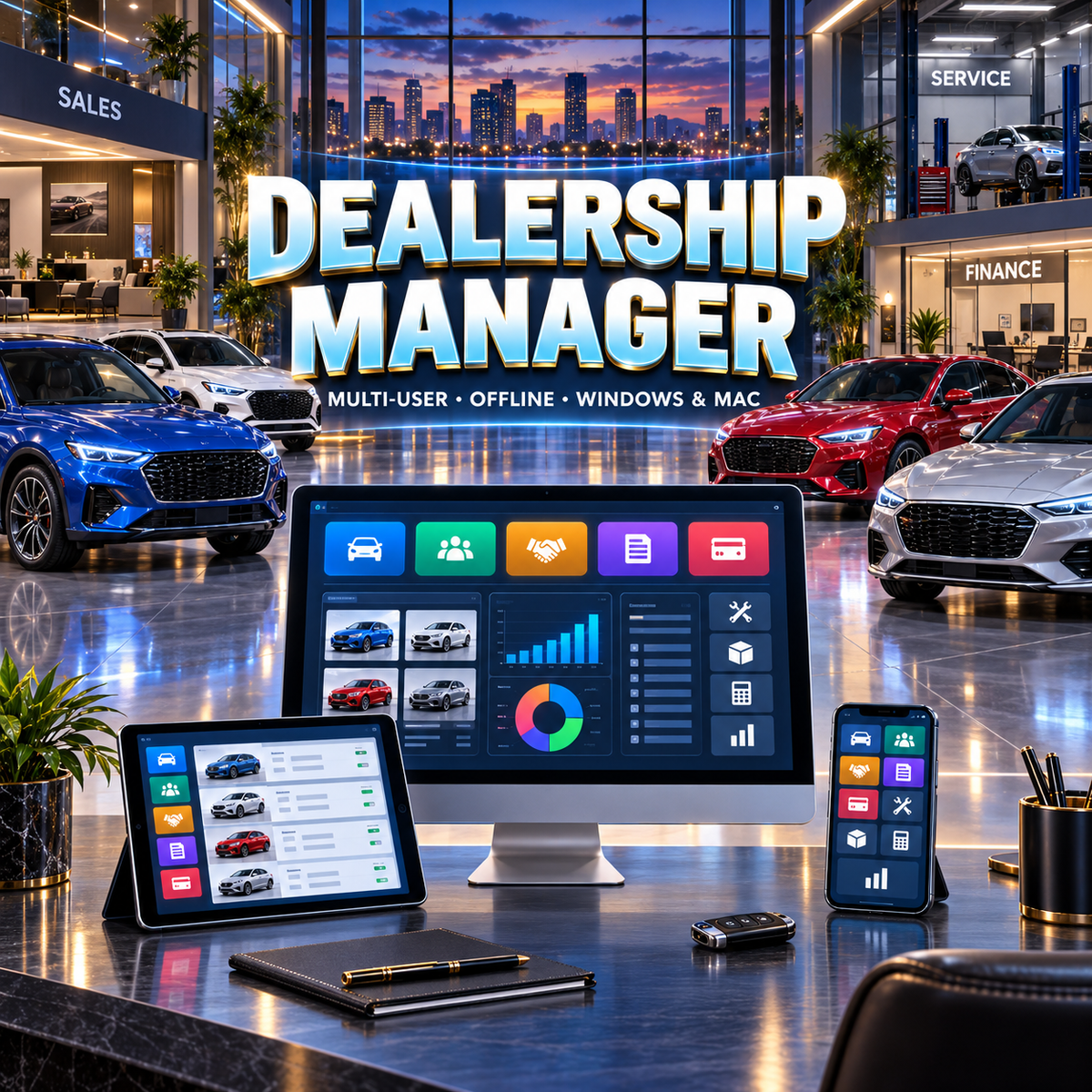 Multi-User Car Dealership Management Software