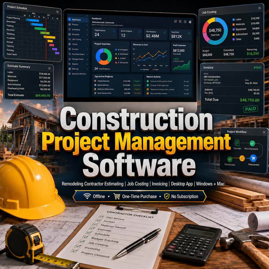 Construction Project and Remodeling Manager
