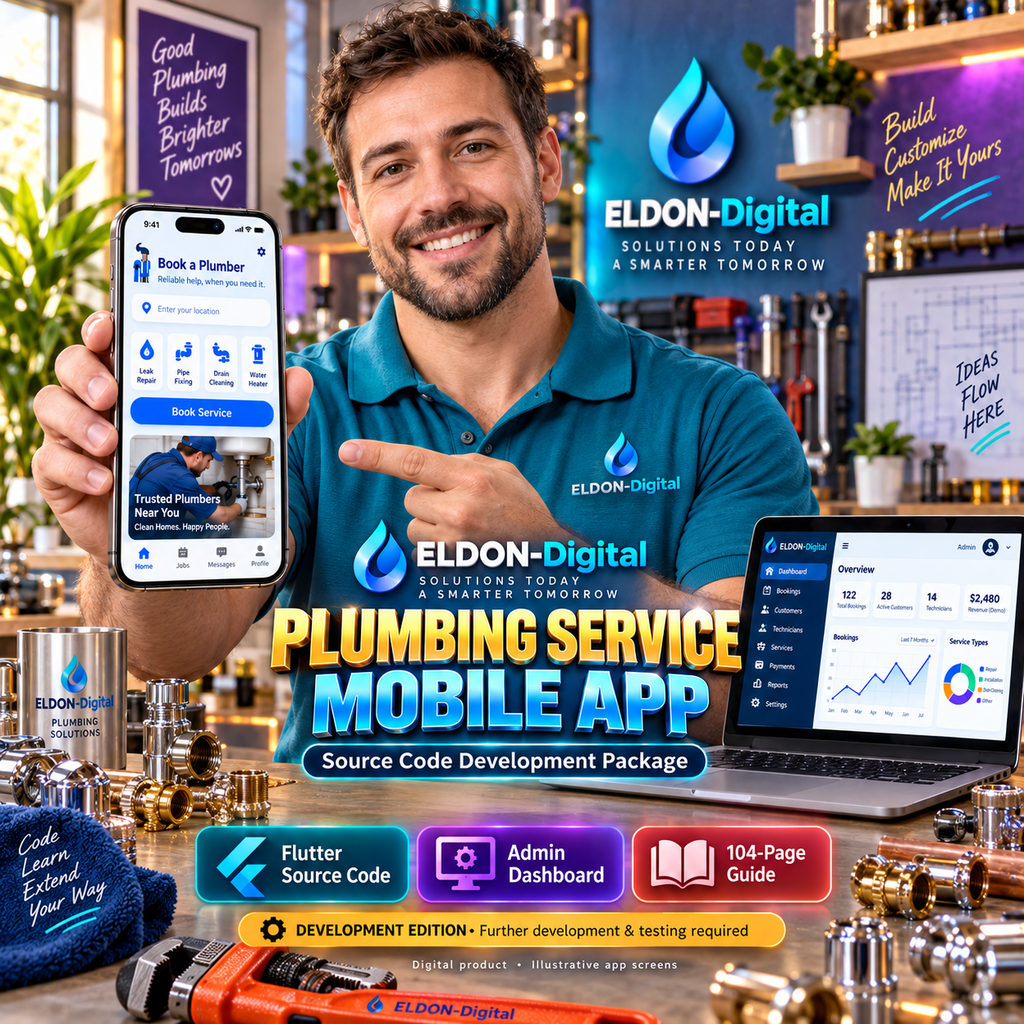 Plumbing Service Mobile App Source Code