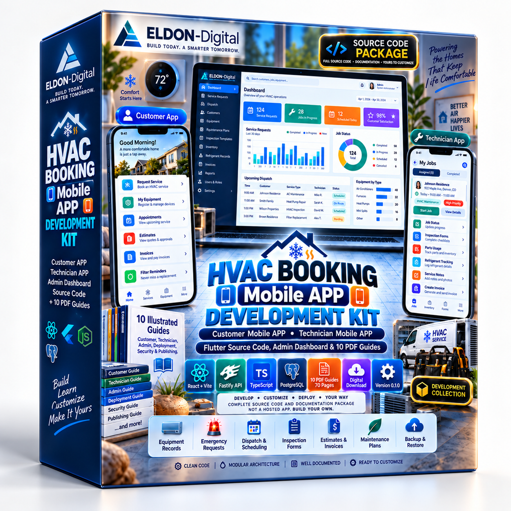 HVAC Booking App Development Kit