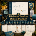 Diabetes Tracker Digital Planner GoodNotes iPad