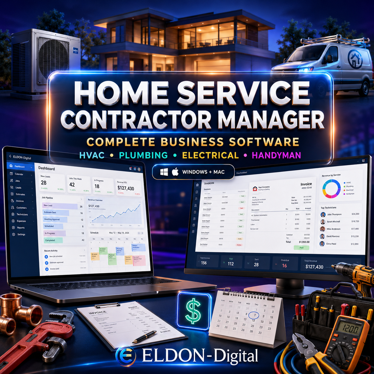 Home Service Contractor Manager Software