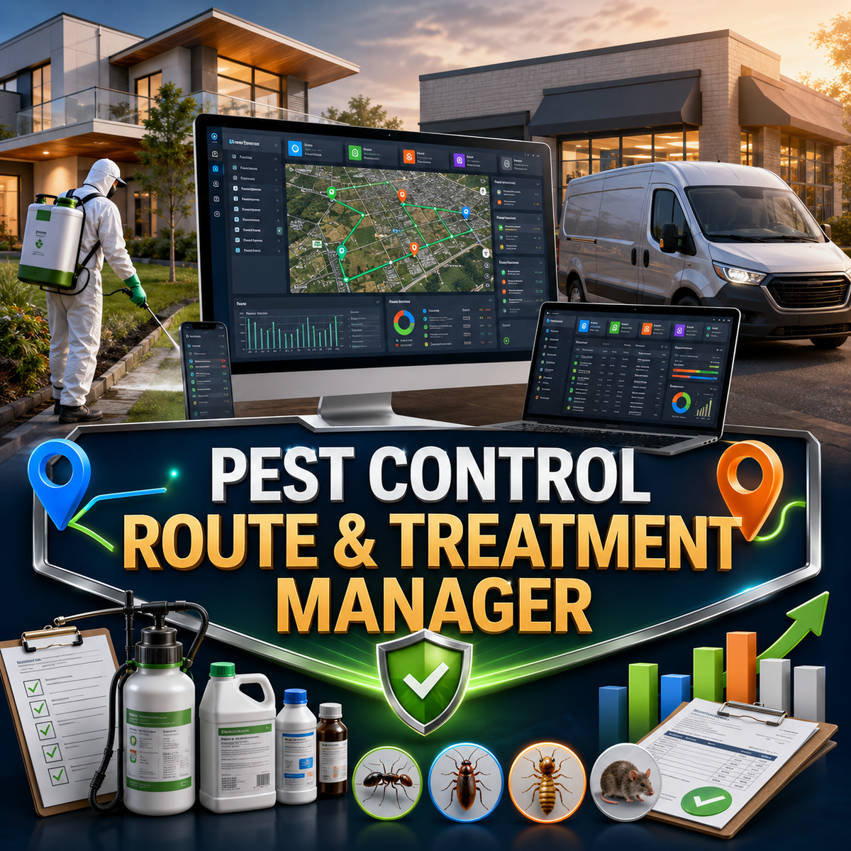 Pest Control Business Software for Windows and Mac