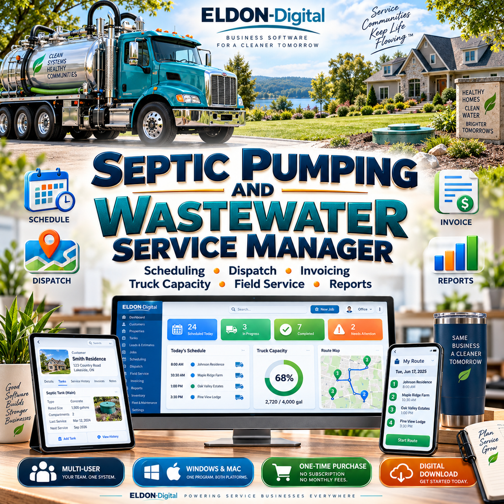 Multi-User Septic Pumping Software