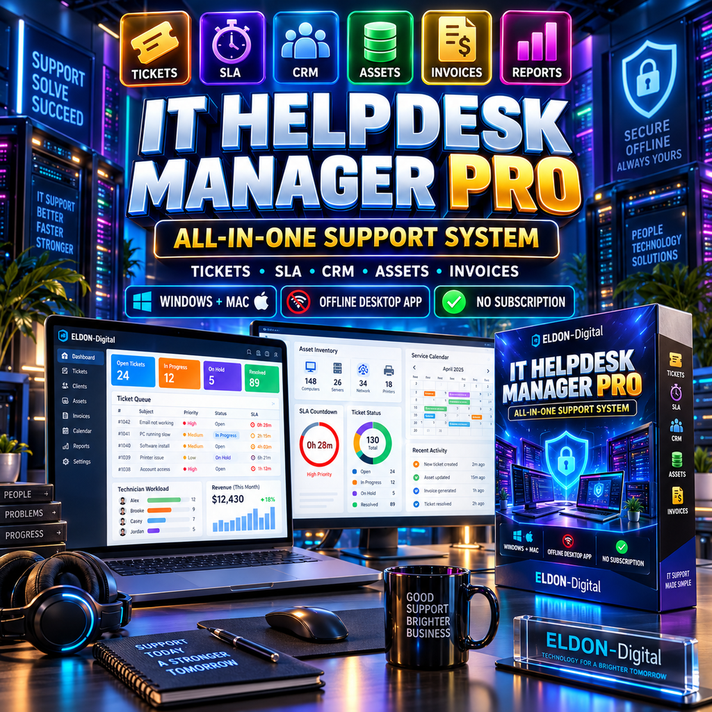 IT Helpdesk Manager Pro