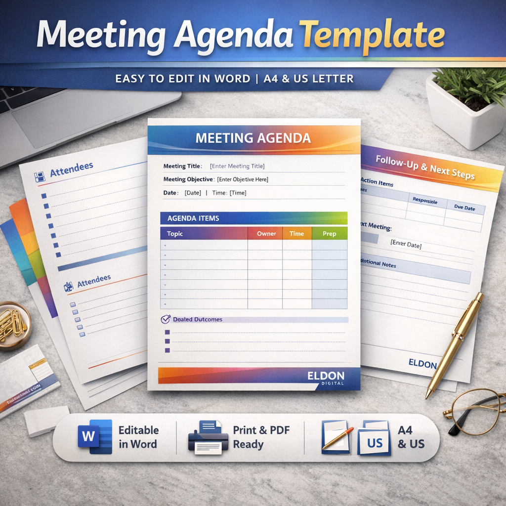 Meeting Agenda Template Word