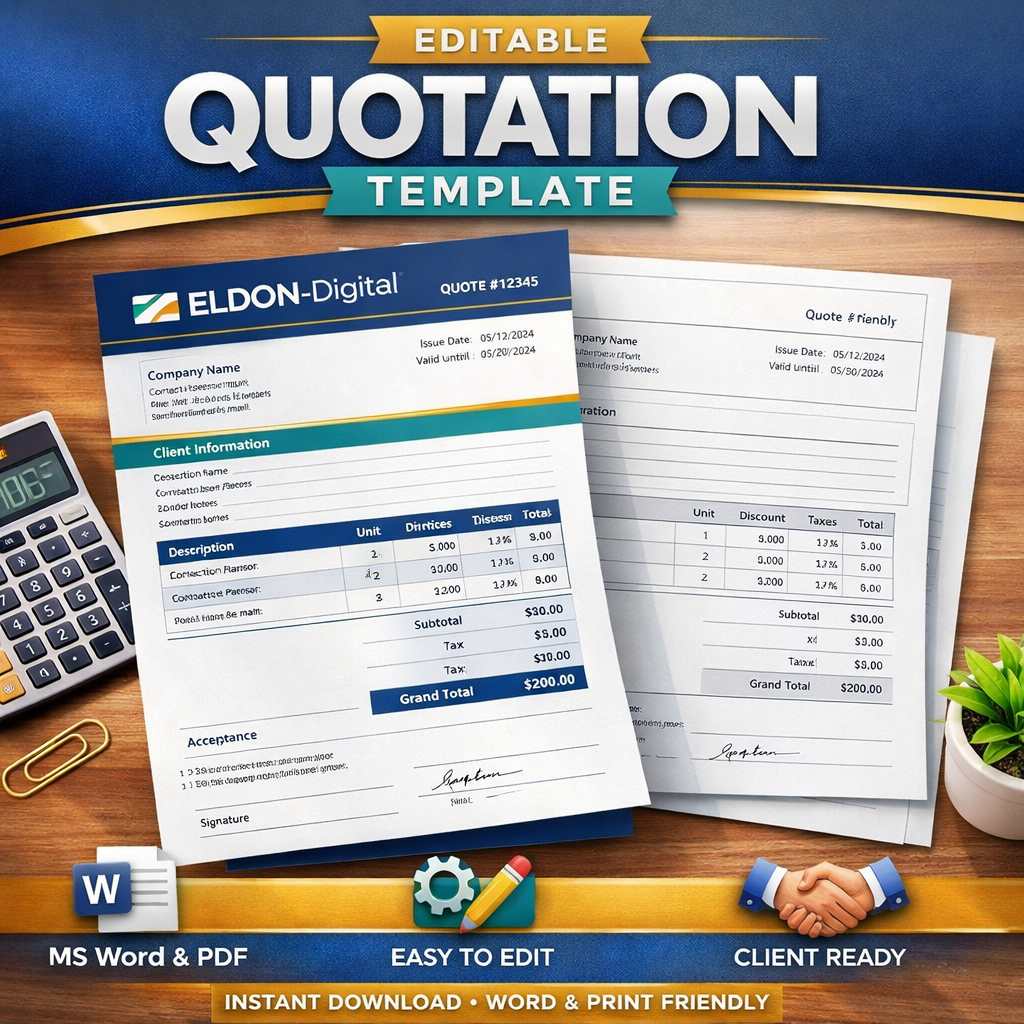 Quotation Template for Word