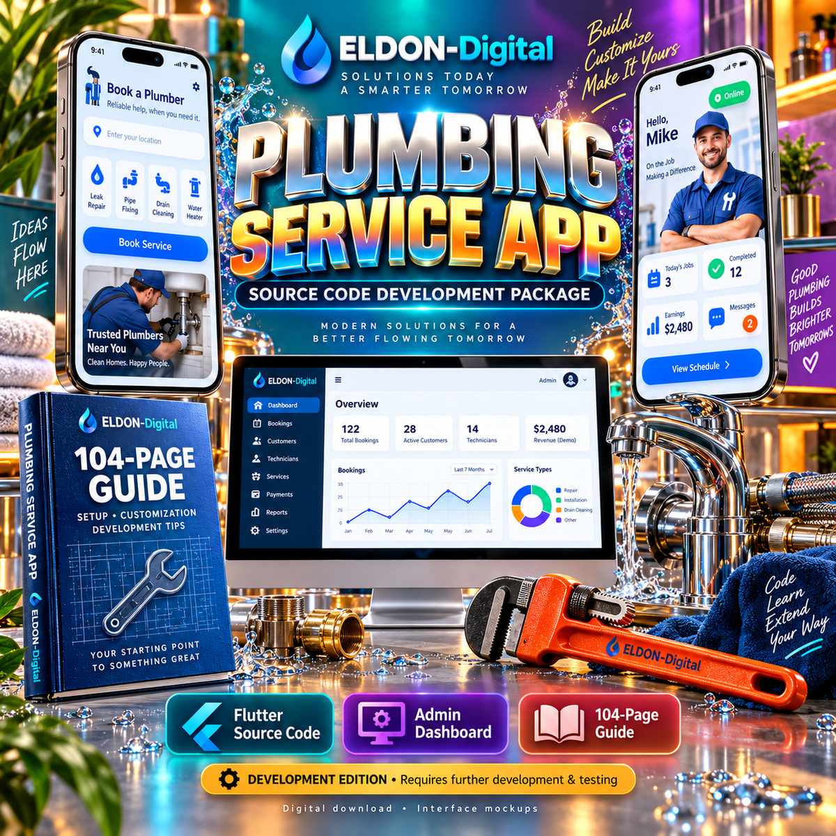 Plumbing Service Mobile App Source Code