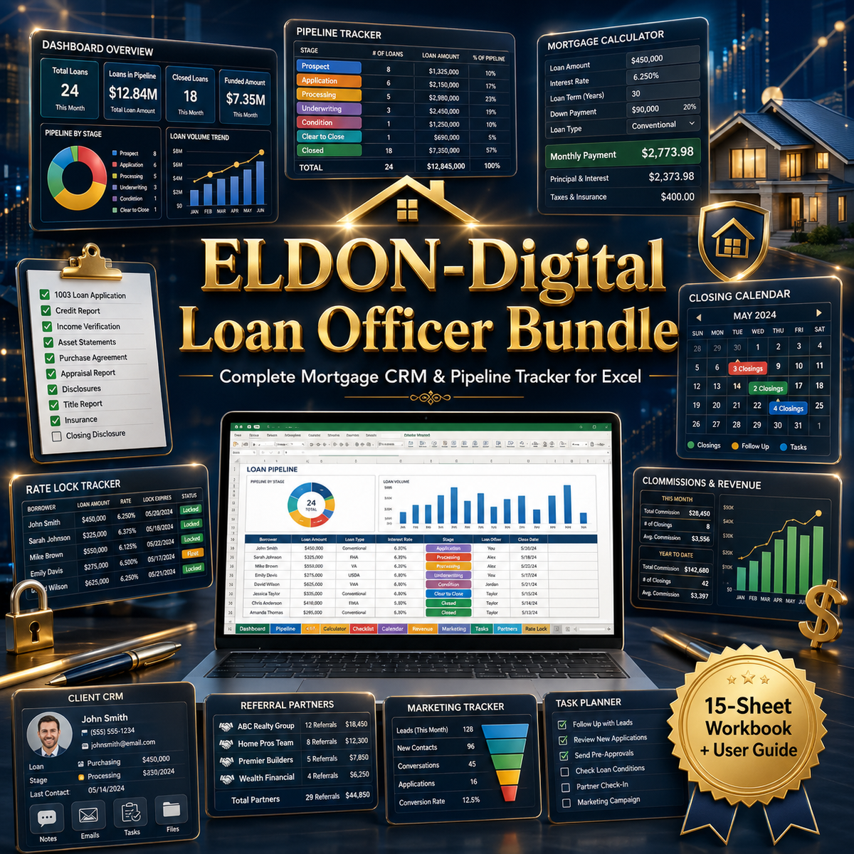 Loan Officer Bundle for Excel & Google Sheets