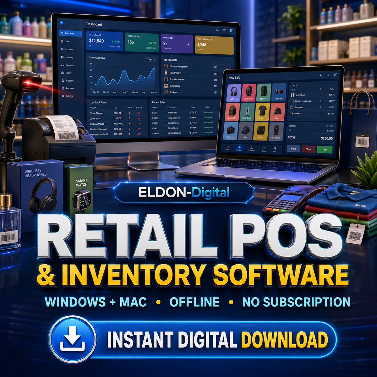 Retail POS Inventory Software Windows Mac