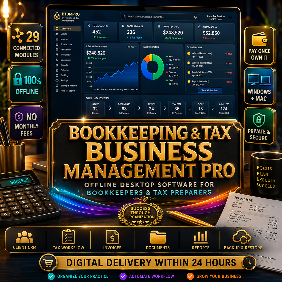 Bookkeeping & Tax Business Management Pro