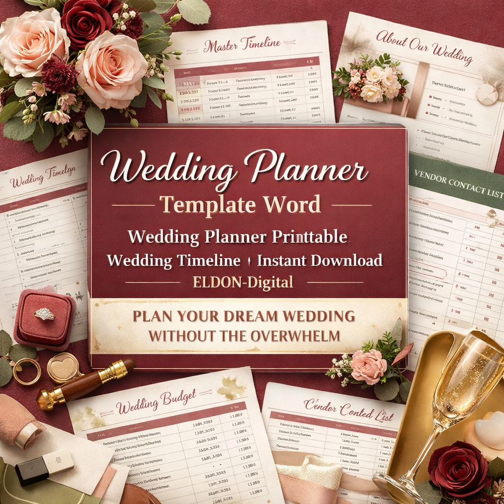 Wedding Planner Template Word
