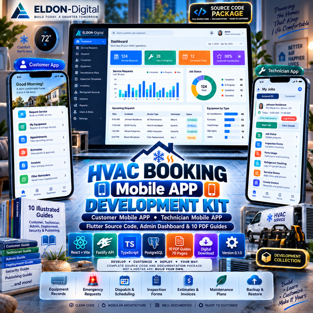 HVAC Booking App Development Kit