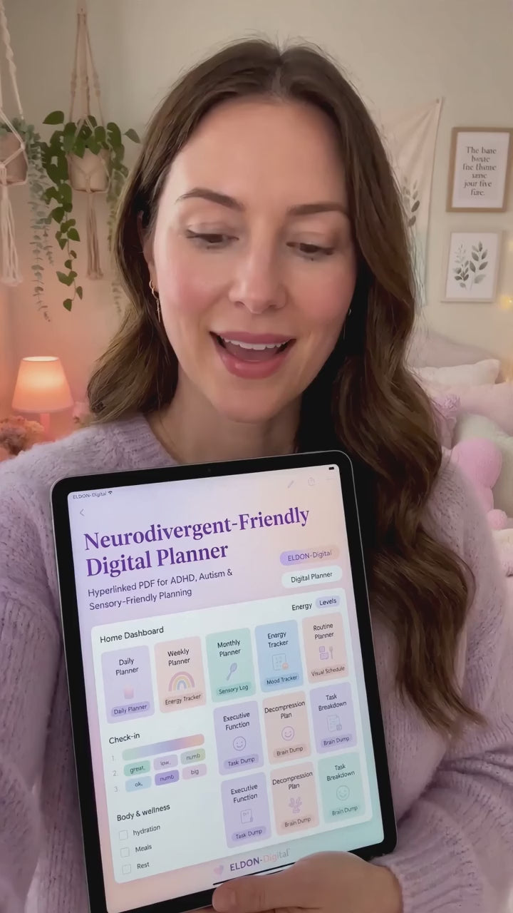 Neurodivergent Digital Planner for ADHD & Autism GoodNotes iPad
