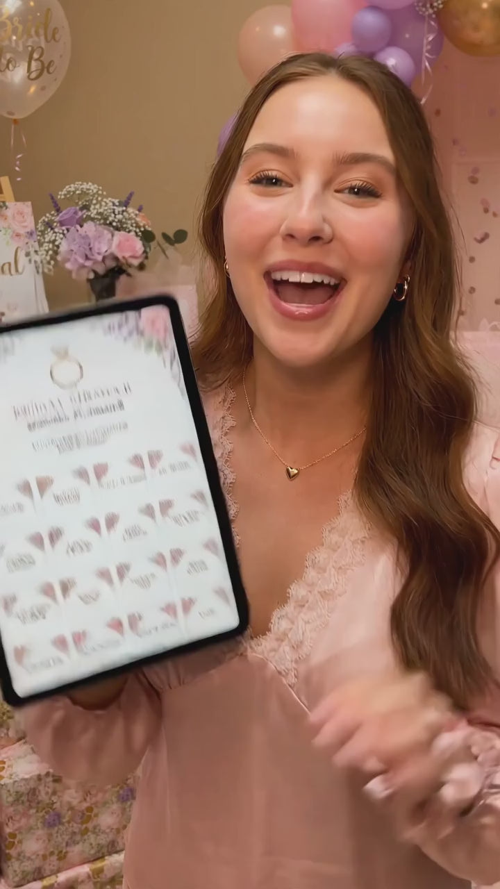 Bridal Shower Digital Planner GoodNotes iPad