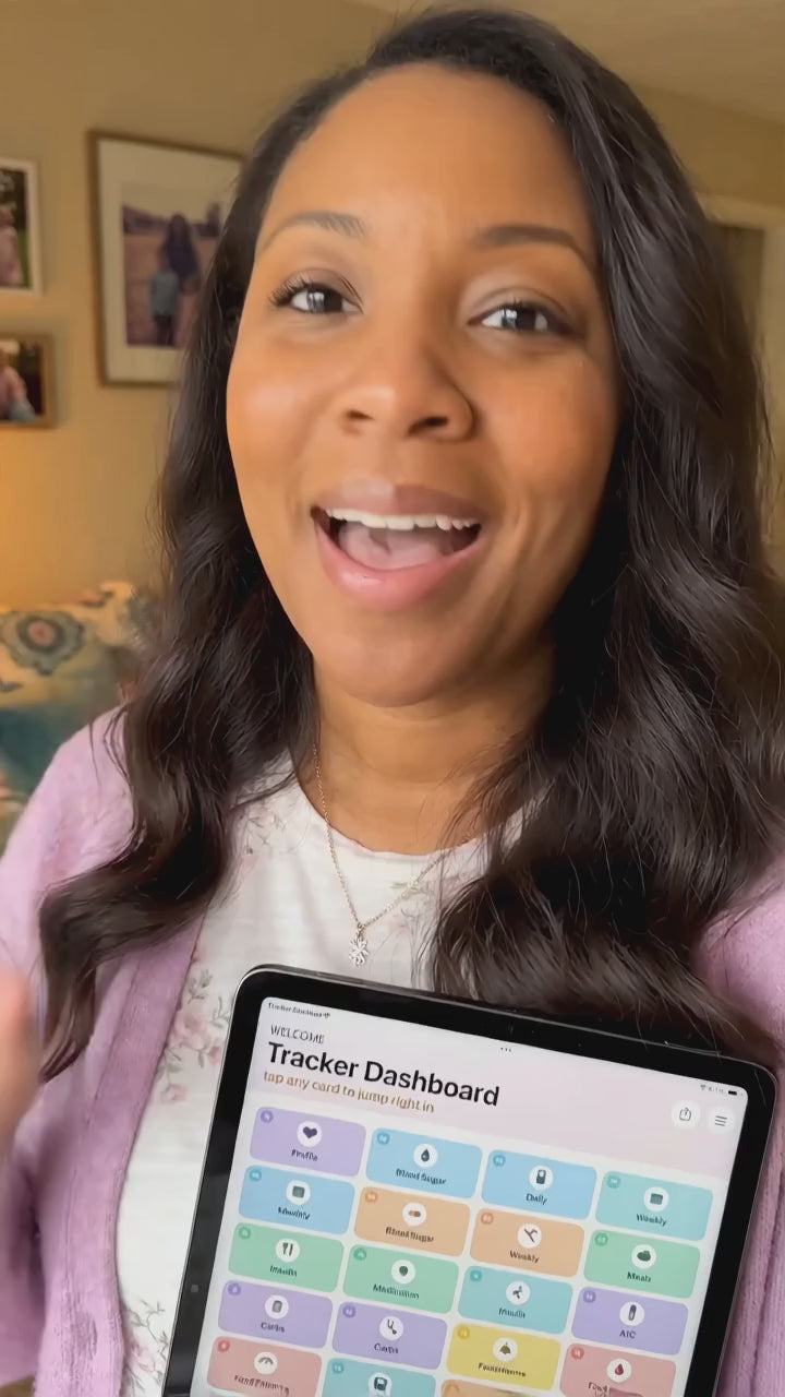 Diabetes Tracker Digital Planner GoodNotes iPad