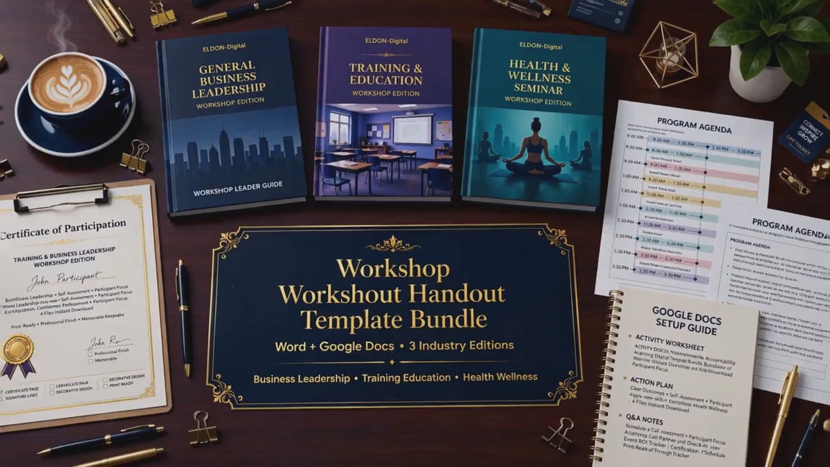 Workshop Handout Template Bundle