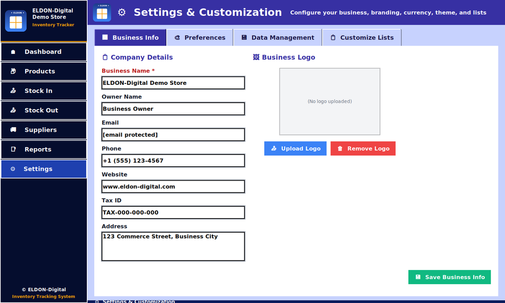 Stock Manager with Reports, Suppliers, and Barcodes