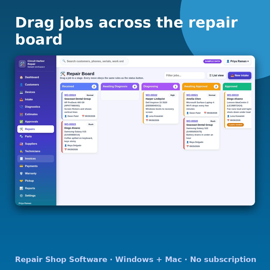 Computer Repair and Electronics Service Manager