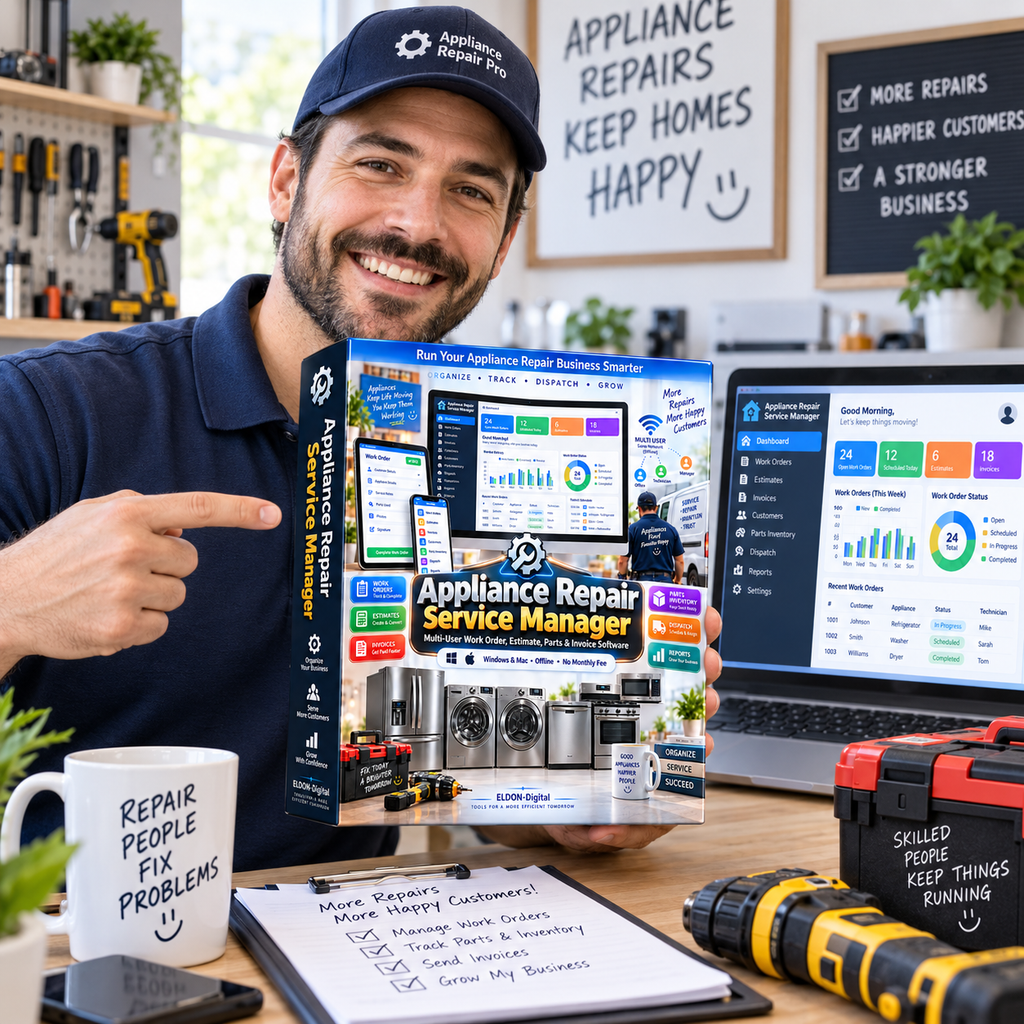 Appliance Repair Service Manager Software