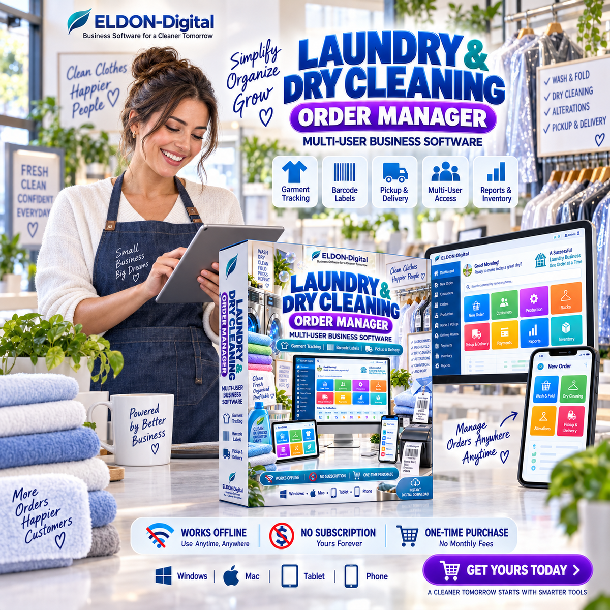 Laundry and Dry Cleaning Manager Software