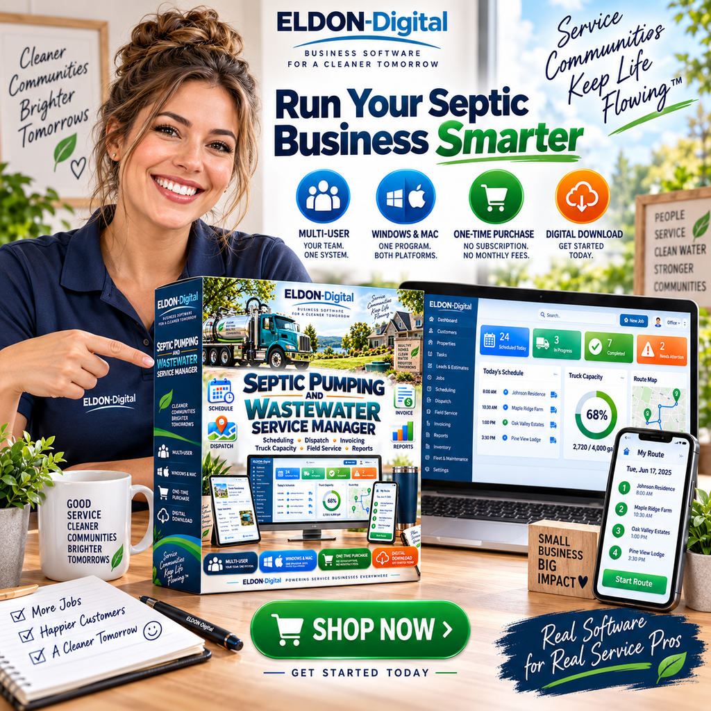 Multi-User Septic Pumping Software
