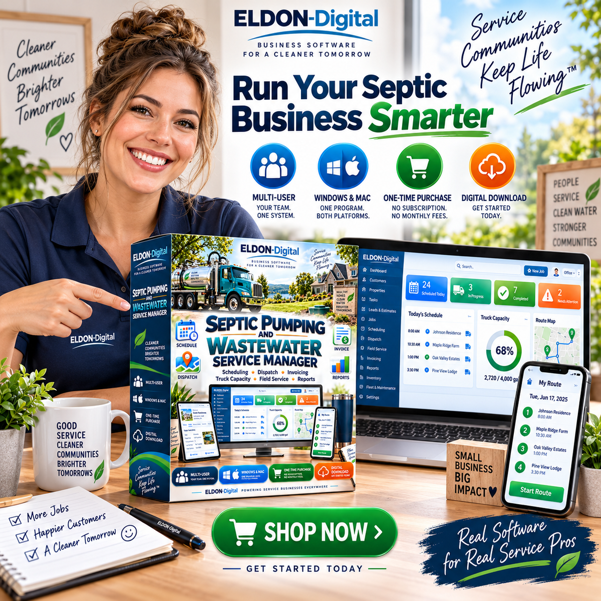 Multi-User Septic Pumping Software
