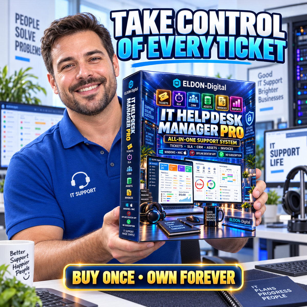 IT Helpdesk Manager Pro