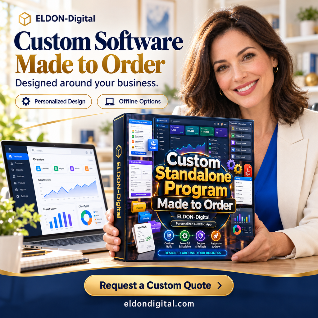 Custom standalone business software built around your needs